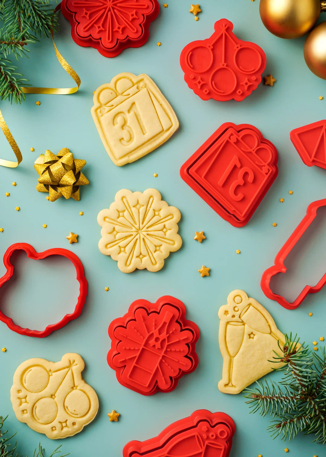 New Year's Eve Cookie Cutters Set - Formini